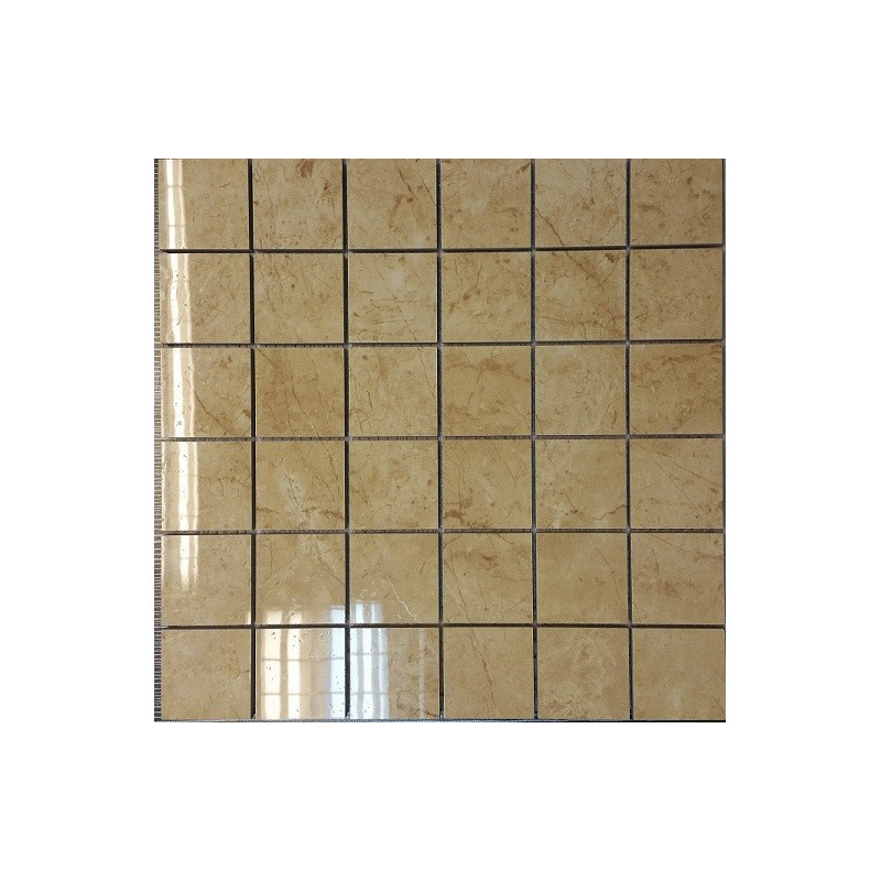 (116p) Canberra Polished Porcelain Large Square Mosaic