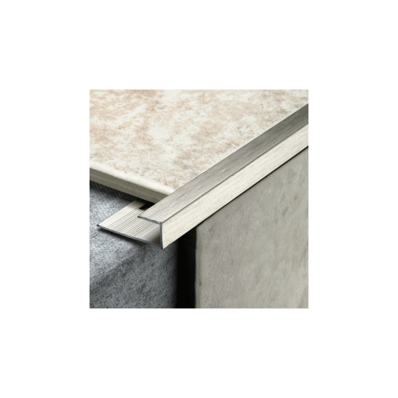 Tile Rite Chrome Effect Square Tile Edge 9.5mm Laporsa