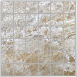 Onyx Pietra Large Square Mosaic Polished Porcelain 30x30