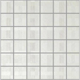 Perla Bianco Semi Polished Porcelain Large Square Mosaics 30x30