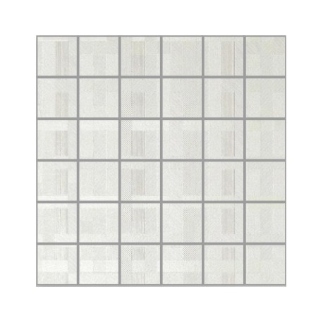 Perla Bianco Polished Porcelain Large Square Mosaics 30x30cm