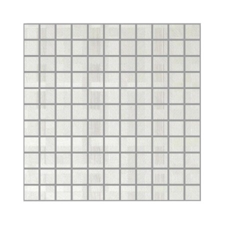 Perla Bianco Semi Polished Porcelain Small Square Mosaics 30x30