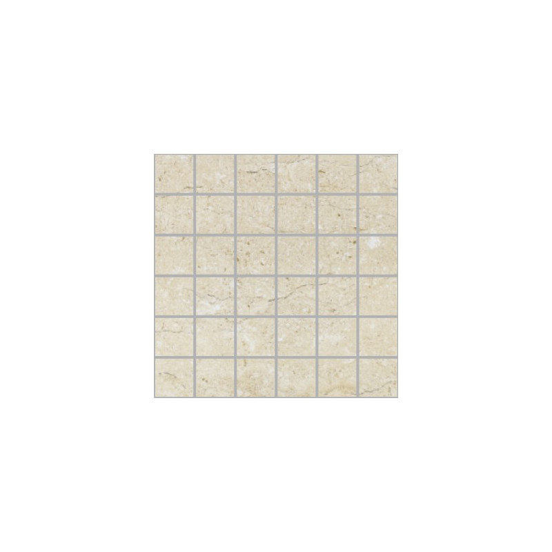 (113P) Botticino Polished Porcelain Large Square Mosaic