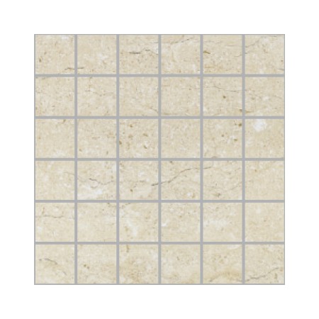 (113P) Botticino Polished Porcelain Large Square Mosaic