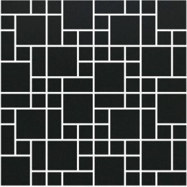 Matt Super Black Mosaics Random 30x30 MATT SUPER BLACK