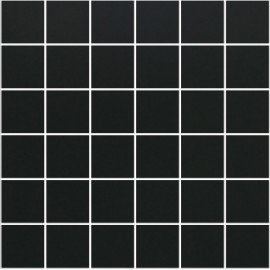 Matt Super Black Mosaics Large Square 30x30