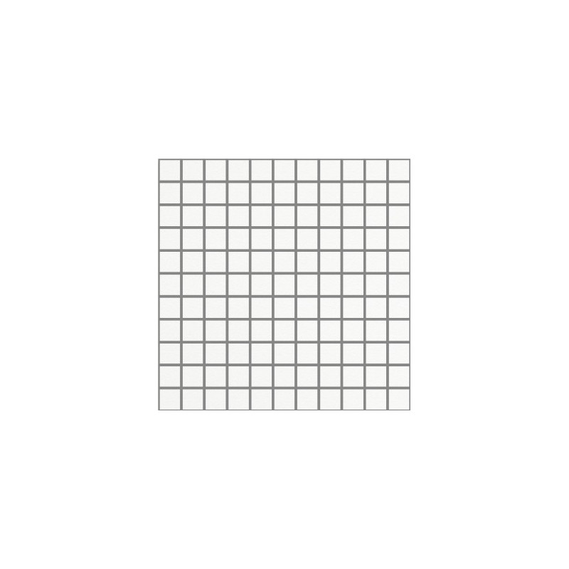 Matt Super White Small Square Mosaic