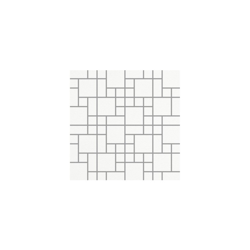 Matt Super White Random Mosaic