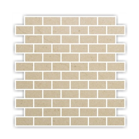 CREMA MARFIL MOSAICS BRICK 30X30CM