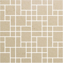 Crema Marfil Polished Porcelain Mosaics Random 30x30