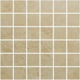 Travertine Light Large-Square Mosaic 30x30