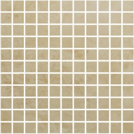 Travertine Light Small-Square Mosaic 30x30