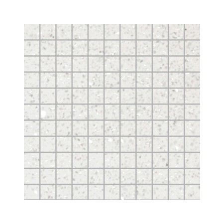 Off- White Mirror Fleck Quartz Mosaics Small Square