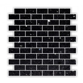 Black Mirror Fleck Quartz Mosaics Brick