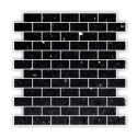 Black Mirror Fleck Quartz Mosaics Brick