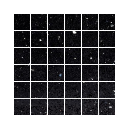 Black Mirror Fleck Quartz Mosaics Large Square