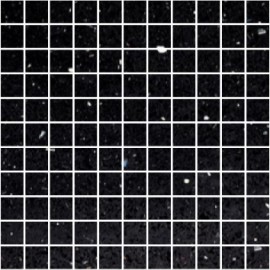 Black Mirror Fleck Quartz Mosaics Small Square 30x30