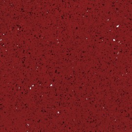 Ruby Red Mirror Fleck Quartz 60x60cm