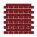 Ruby Red Mirror Fleck Quartz Mosaics Brick