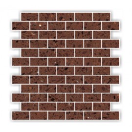 Brown Mirror Fleck Quartz Mosaics Brick