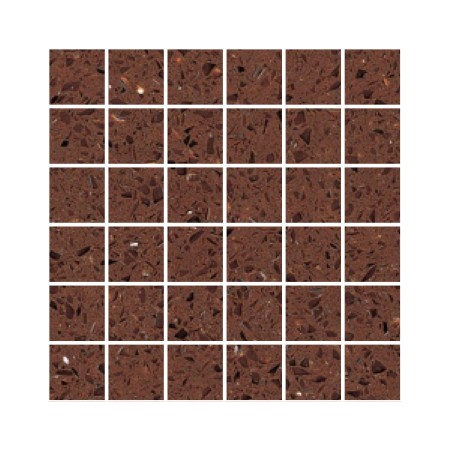 Brown  Mirror Fleck Quartz Mosaics Large Square