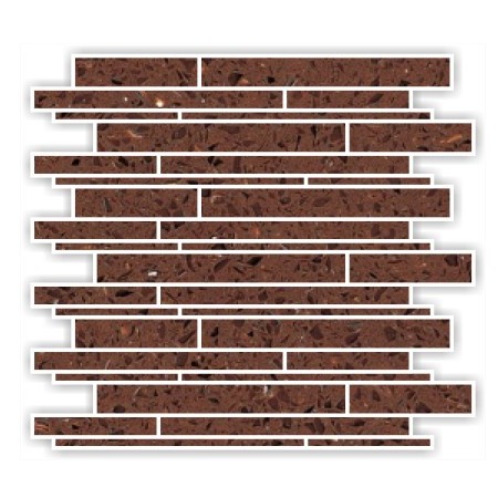 Brown Mirror Fleck Quartz Mosaics Liner