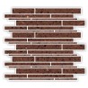 Brown  Mirror Fleck Quartz Mosaics Liner