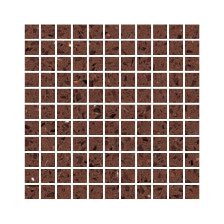 Brown  Mirror Fleck Quartz Mosaics Small Square