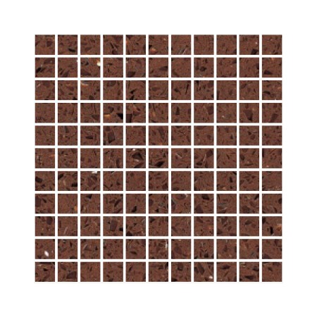 Brown Mirror Fleck Quartz Mosaics Small Square