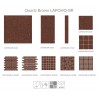 Brown  Mirror Fleck Quartz Mosaics Small Square