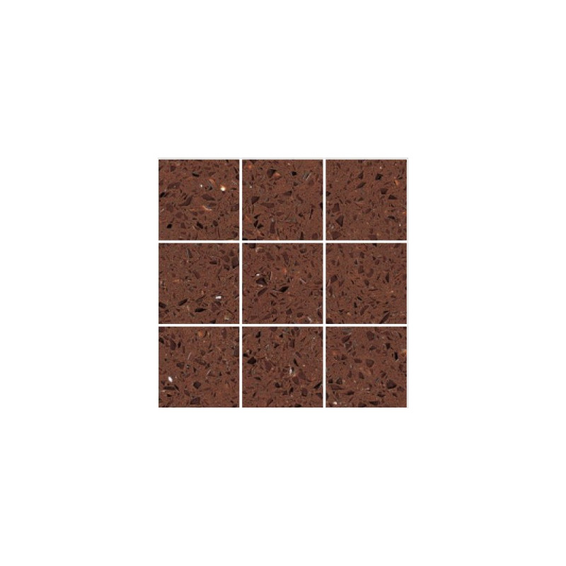 (OHQ) Brown Mirror Fleck Quartz 10x10 Mosaic