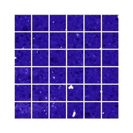 Blue Mirror Fleck Quartz Mosaics Large Square