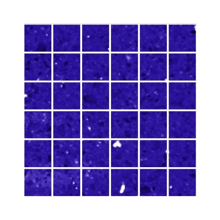 Blue Mirror Fleck Quartz Mosaics Large Square