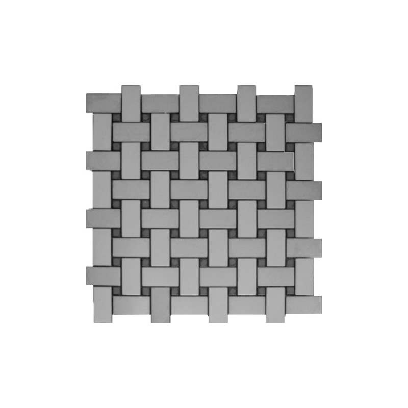 Brushed Stainless Steel Mosaic Net Style 