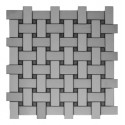 Brushed Stainless Steel Mosaic Net Style 