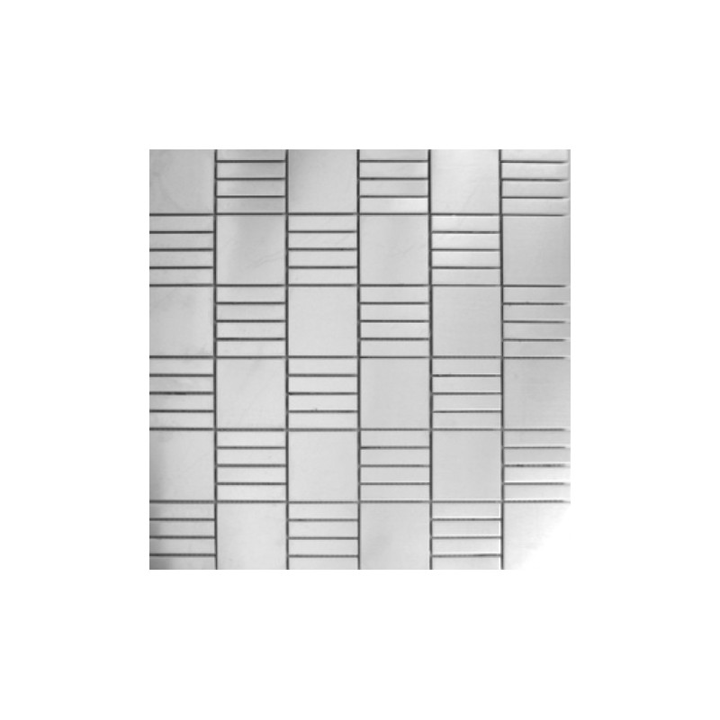 Brushed Stainless Steel Mosaic