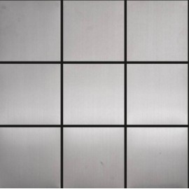 (OHSS-10X10M) Brushed 10x10cm Stainless Steel Mosaics