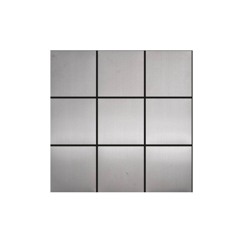 Brushed 10x10cm Stainless Steel Mosaics