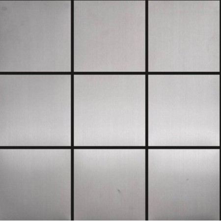 (OHSS-10X10M) Brushed 10x10cm Stainless Steel Mosaics