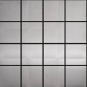 (OHSS-7.5x7.5M) Brushed Stainless Steel Mosaic 