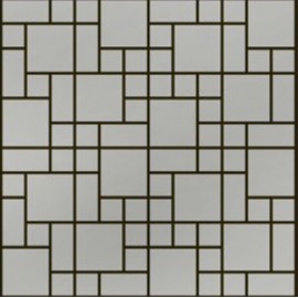 (OHSS-M-RM) Brushed Stainless Steel Mosaic Random 