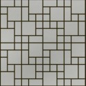 (OHSS-M-RM) Brushed Stainless Steel Mosaic Random 
