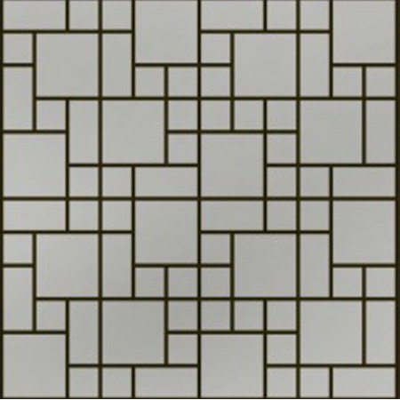 (OHSS-M-RM) Brushed Stainless Steel Mosaic Random 