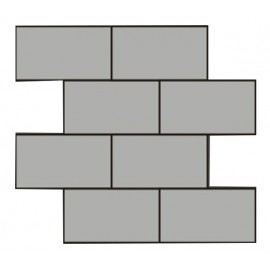 (OHSS-7.5X15M) Brushed Stainless Steel Mosaic Brick