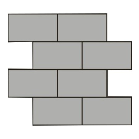 Brushed Stainless Steel Mosaic Brick