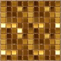 Polished Gold Stainless Steel Small Square Mosaics 30x30cm