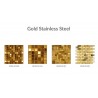 Gold Stainless Steel Mosaic Random