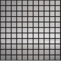 Polished Silver Stainless Steel Small Square Mosaic