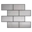 (OHSS-7.5X15P) Polished Stainless Steel Mosaic Brick