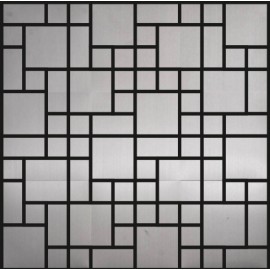 (OHSS-RP) Polished Stainless Steel Mosaic Random